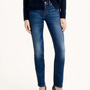 J.Crew Reid dark wash with distressed skinny jean